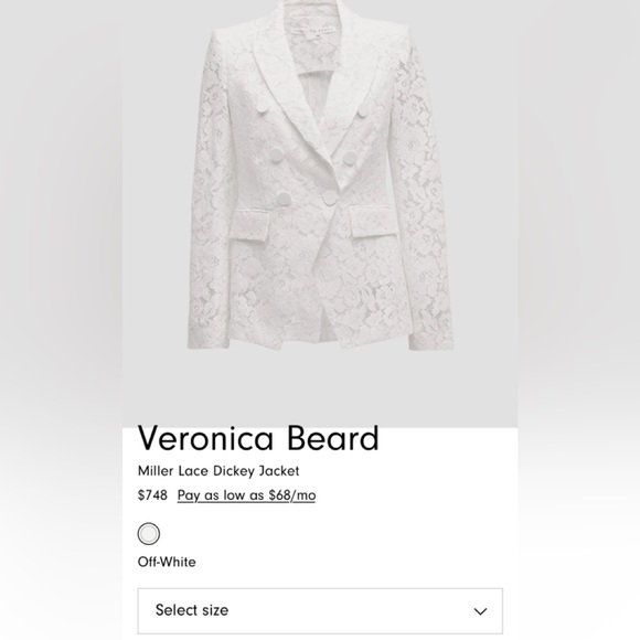 Veronica Beard Miller Lace Dickey Jacket - Picture 2 of 7